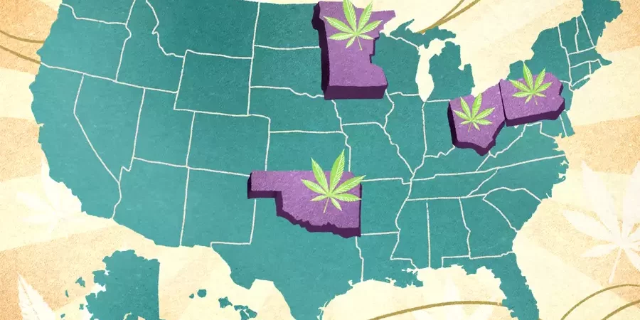cannabis, ces 4 états qui pourraient légaliser en 2023