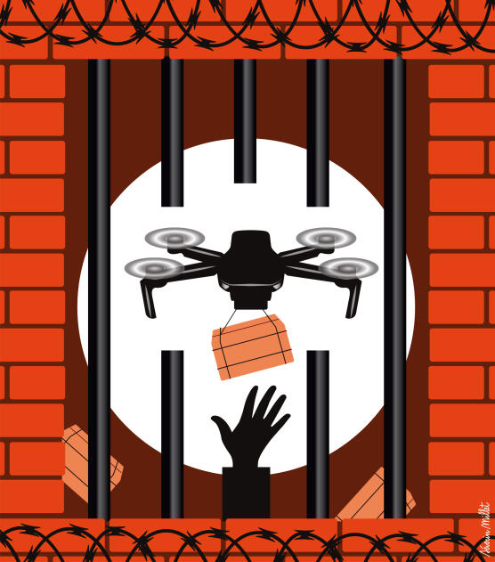 Le fléau de la livraison par drone dans les prisons
