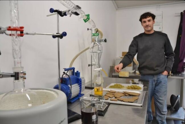 Il a créé un laboratoire pour fabriquer sa propre huile de chanvre