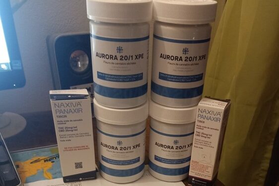 cannabis médical - fleurs séchées Aurora et huiles