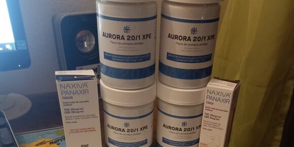 cannabis médical - fleurs séchées Aurora et huiles