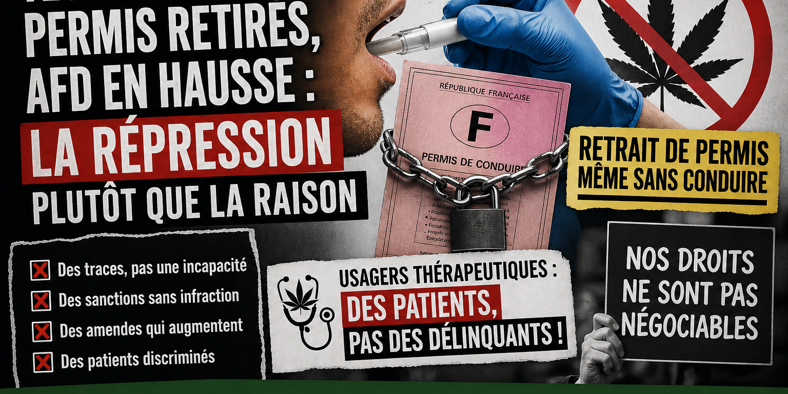 Tests salivaires cannabis, AFD